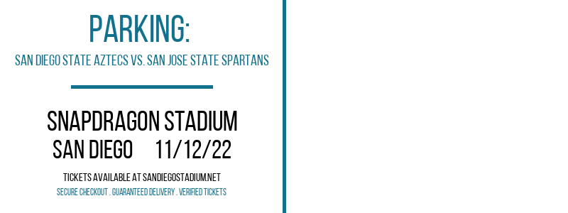PARKING: San Diego State Aztecs vs. San Jose State Spartans [CANCELLED] at Snapdragon Stadium
