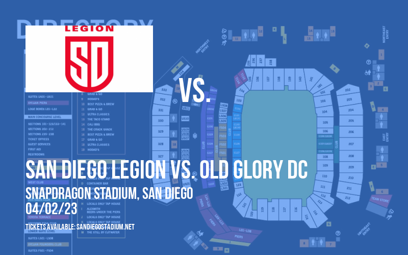 San Diego Legion vs. Old Glory DC at Snapdragon Stadium